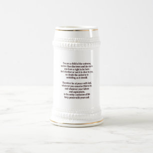Chope À Bière Enfant de l'univers