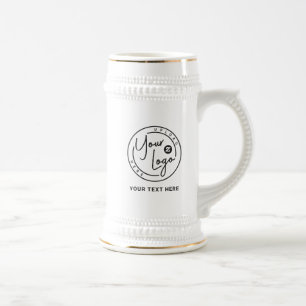 Chope À Bière Entreprise de logo de marque personnalisée
