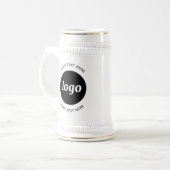 Chope À Bière Entreprise de logo et de texte simple (Devant gauche)