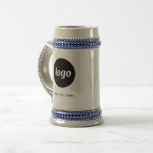 Chope À Bière Entreprise de logo et de texte simple (Devant gauche)