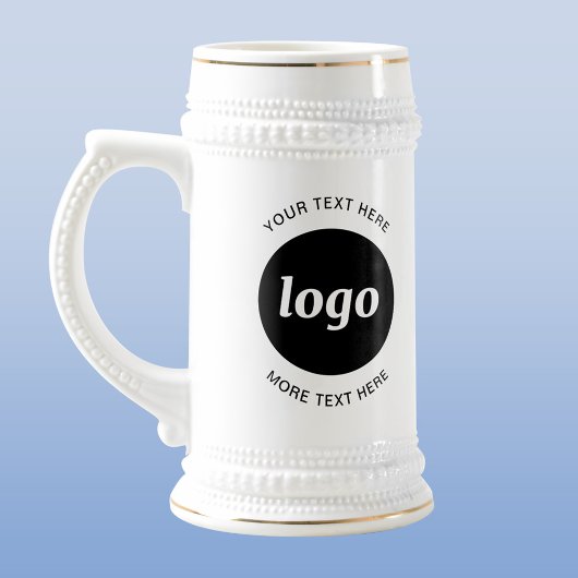 Chope À Bière Entreprise de logo et de texte simple