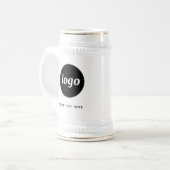 Chope À Bière Entreprise de logo et de texte simple (Devant gauche)