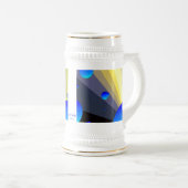 Chope À Bière Équilibre Stein d'or de lunes bleues (Devant droit)