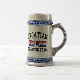 Chope À Bière Équipe croate de boisson