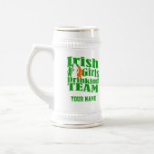 Chope À Bière Equipe irlandaise de boisson St Patrick's day (Gauche)