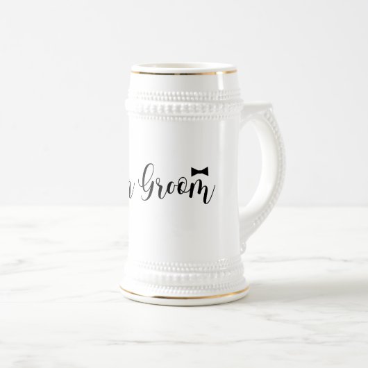 Chope À Bière Équipe Mariage, -Bachelor-cravate-partie (Devant droit)