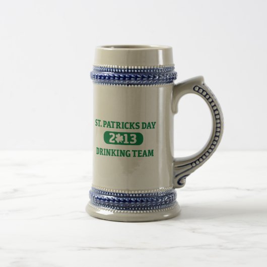 Chope À Bière Équipe potable 2013 du jour de St Patrick (Droite)