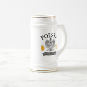 Chope À Bière Équipe potable Stein de Polska (Devant droit)