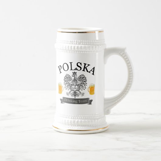 Chope À Bière Équipe potable Stein de Polska (Droite)