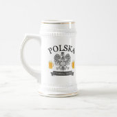 Chope À Bière Équipe potable Stein de Polska (Gauche)