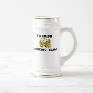 Chope À Bière Équipe potable suédoise Stein