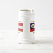 Chope À Bière ęr Drapeau de guerre civile de cavalerie du (Centre)
