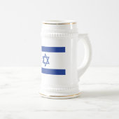 Chope À Bière Etat d'Israël Drapeau, Étoile de David Juifs (Devant droit)