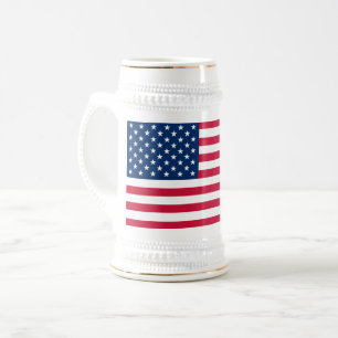 Chope À Bière États-Unis Drapeau Beer Stein États-Unis d'Amériqu