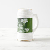Chope À Bière été fleurs de jardin blanches (Devant droit)
