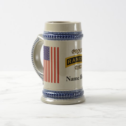 Chope À Bière Étiquette d'école de garde forestière d'armée - (Devant gauche)