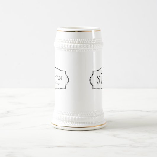 Chope À Bière Étoiletteurs monogrammes personnalisés élégant bra (Centre)