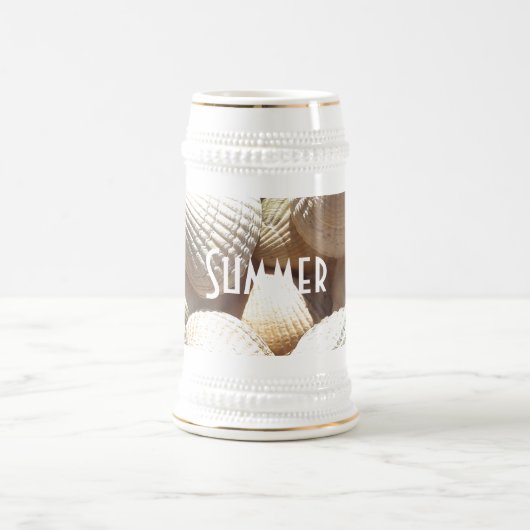 Chope À Bière Exotic Tropical Sea Shell Summer Beach Photographi (Centre)