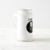 Chope À Bière Extracteur vaniteux -- Noir et blanc (Devant gauche)
