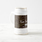 Chope À Bière Fabric, votre texte ici (Devant gauche)