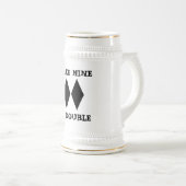 Chope À Bière Faites à les miens double Stein (Devant droit)