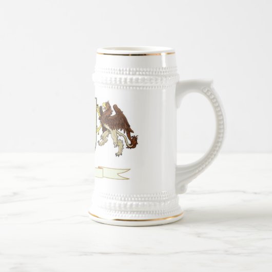 Chope À Bière Faites votre propre crête Drinkware de famille (Droite)