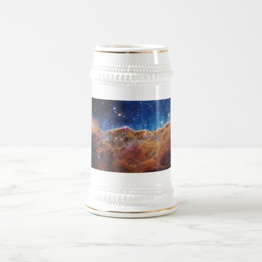 Chope À Bière Falaises cosmiques Carina Nebula Space Webb Telesc (Centre)