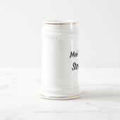 Chope À Bière Femme d'honneur Black Élégant Script Cadeaux Maria (Centre)