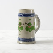 Chope À Bière Fête de la Saint-Patrick shamrock (Devant droit)