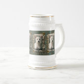 Chope À Bière Fête des pères - pattes en pierre - Westie (Devant droit)