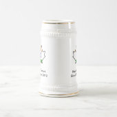 Chope À Bière Feuille d'érable indienne de drapeau Stein (Centre)