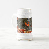 Chope À Bière Feuilles d'automne dans la cascade I Photographie (Devant gauche)