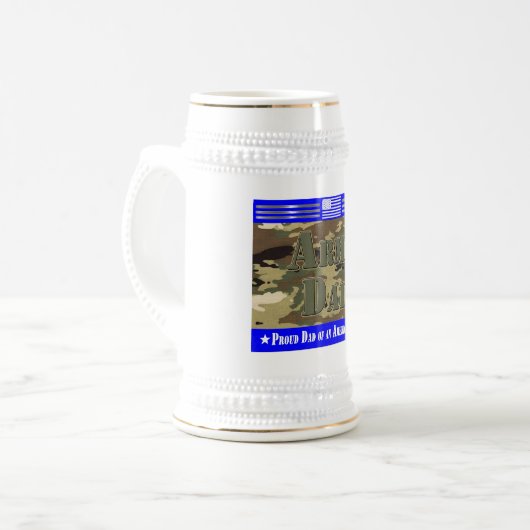 Chope À Bière Fier papa de l'armée (Devant gauche)