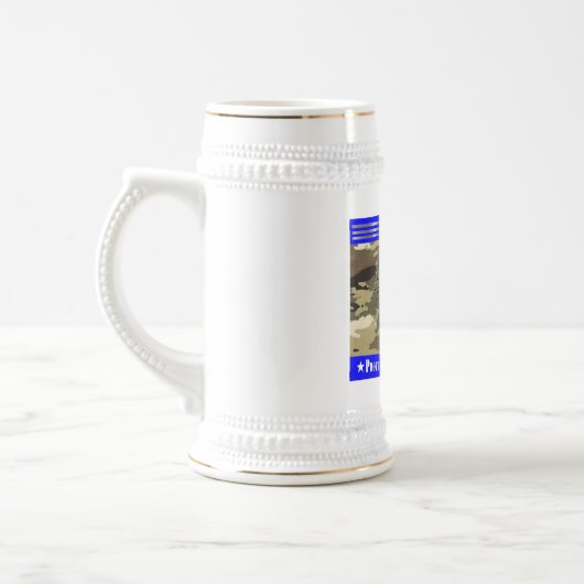 Chope À Bière Fier papa de l'armée (Gauche)