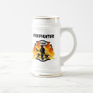 Chope À Bière Fierté de département du feu de sapeur-pompier