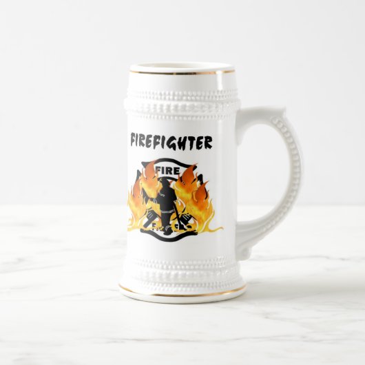 Chope À Bière Fierté de département du feu de sapeur-pompier (Droite)
