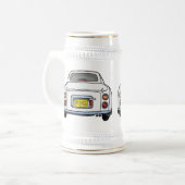 Chope À Bière Figarations Monogramme Blanc Figaro Bière Stein (Devant gauche)