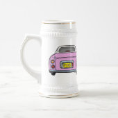 Chope À Bière Figarines Monogramme Rose Figaro Car Beer Stein (Gauche)
