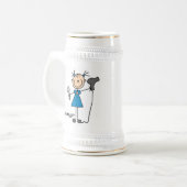 Chope À Bière Figurine de coiffeur bâtonnet (Devant gauche)