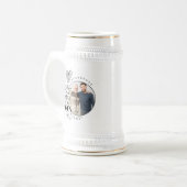 Chope À Bière Fils moderne , anniversaire de petit-fils Typograp (Devant gauche)