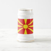 Chope À Bière Flag de Macedonia (Centre)