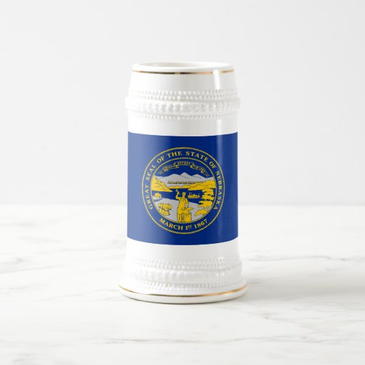 Chope À Bière Flag du Nebraska (Centre)