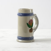 Chope À Bière Fleur abstraite (Devant droit)