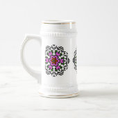 Chope À Bière Fleur florale rose (Gauche)