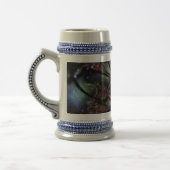 Chope À Bière Fleur imaginaire fractale douce et tendresse (Gauche)