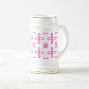 Chope À Bière Fleurs Artdeco dans le style rétro