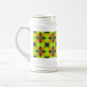 Chope À Bière Fleurs Artdeco dans le style rétro (Gauche)