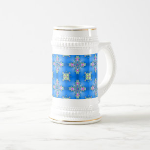 Chope À Bière Fleurs Artdeco dans le style rétro