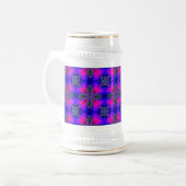 Chope À Bière Fleurs Artdeco dans le style rétro (Devant gauche)