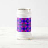 Chope À Bière Fleurs Artdeco dans le style rétro (Centre)